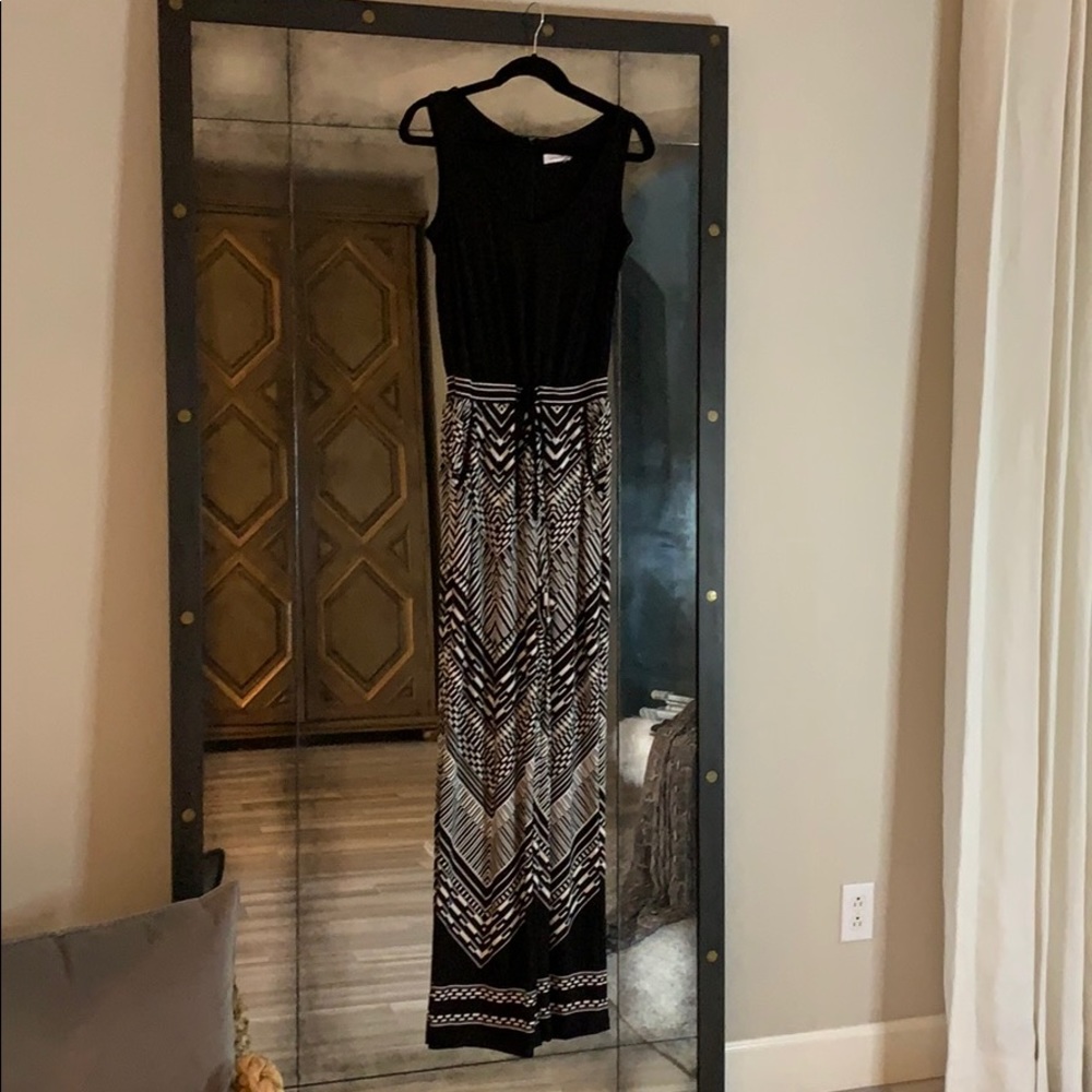 Calvin Klein Black and White Tank Jumper